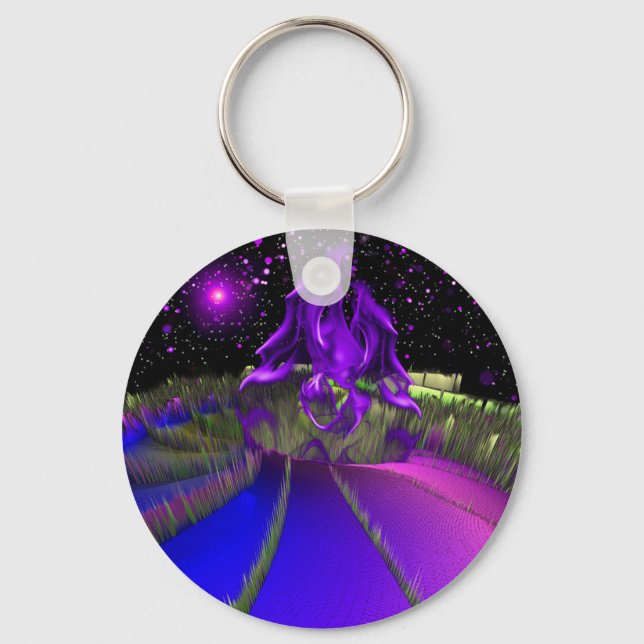 Planet Chlorboniev Purple Key Ring (Front)