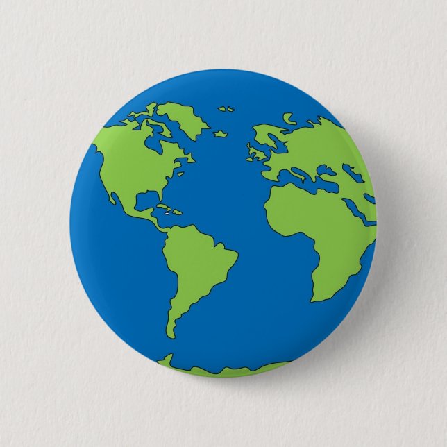 Planet Earth 6 Cm Round Badge (Front)