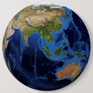 Planet Earth 6 Cm Round Badge