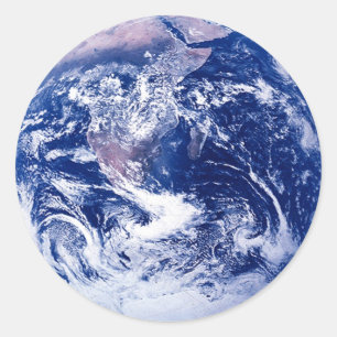 Planet Earth Amazing Space Picture Classic Round Sticker