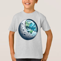 Planet Earth and Its Moon: Celestial Wonder Unisex