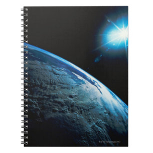 Planet Earth and Star from Space Notebook