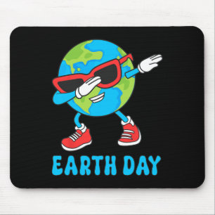 Planet Earth Birthday Day Dab Groovy Dabbing Boys  Mouse Mat