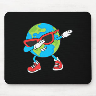 Planet Earth Birthday Day Dab Groovy Dabbing Boys Mouse Mat