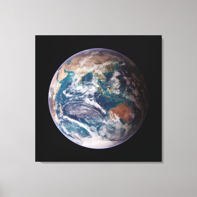 Planet Earth Blue Marble Canvas Print (Front)