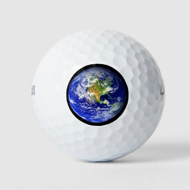 Planet Earth Blue Marble Golf Balls (Front)