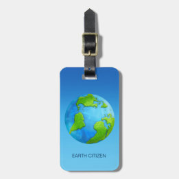 Planet Earth Custom Luggage Tag