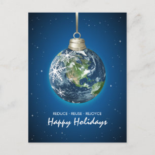 Planet Earth Eco Holidays Christmas postcard