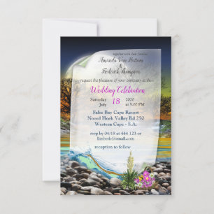 Planet Earth Element wedding invite