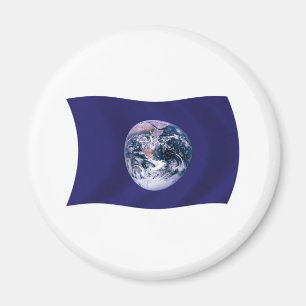 Planet Earth Flag Magnet