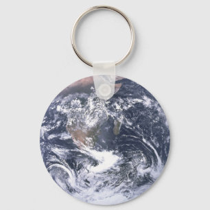 Planet Earth From Space Earth Day Key Ring