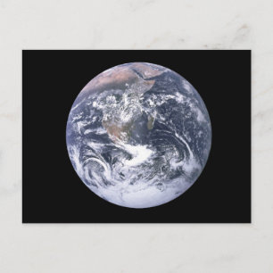 Planet Earth From Space Earth Day Postcard