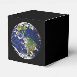 PLANET EARTH FROM SPACE Heart Favour Box