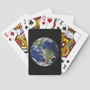 PLANET EARTH FROM SPACE Playing Cards