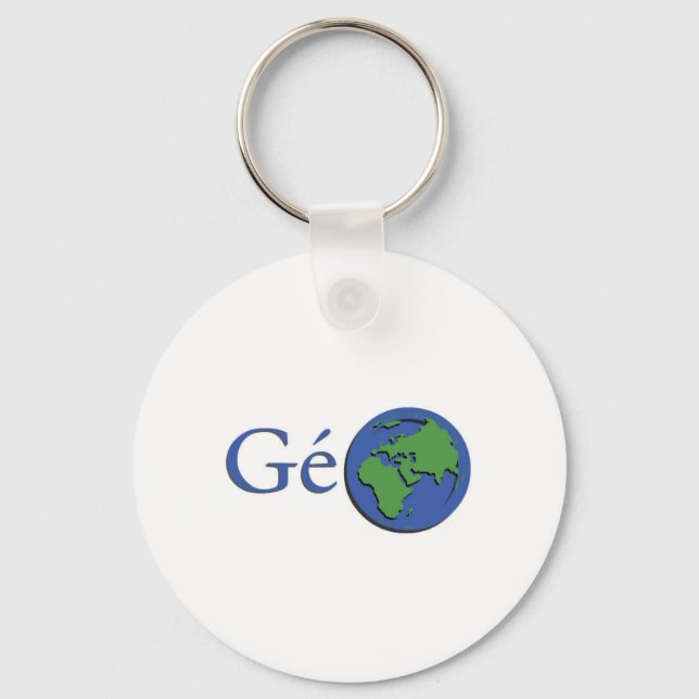 planet earth - geography key ring (Front)