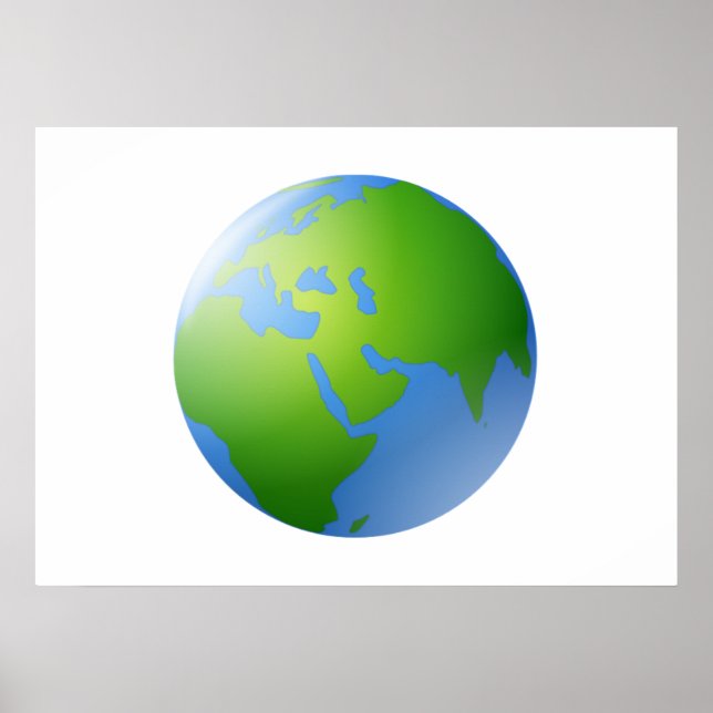 Planet Earth Globe Poster (Front)