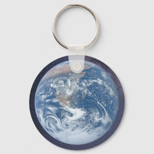 Planet earth key ring
