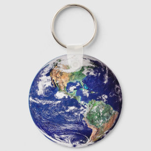 Planet Earth Key Ring