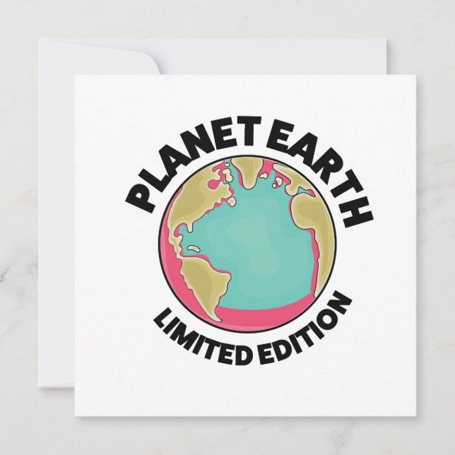 Planet Earth limited edition Invitation (Front)