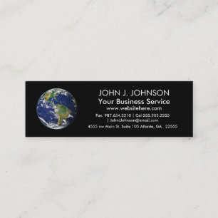 Planet Earth   Mini Business Card