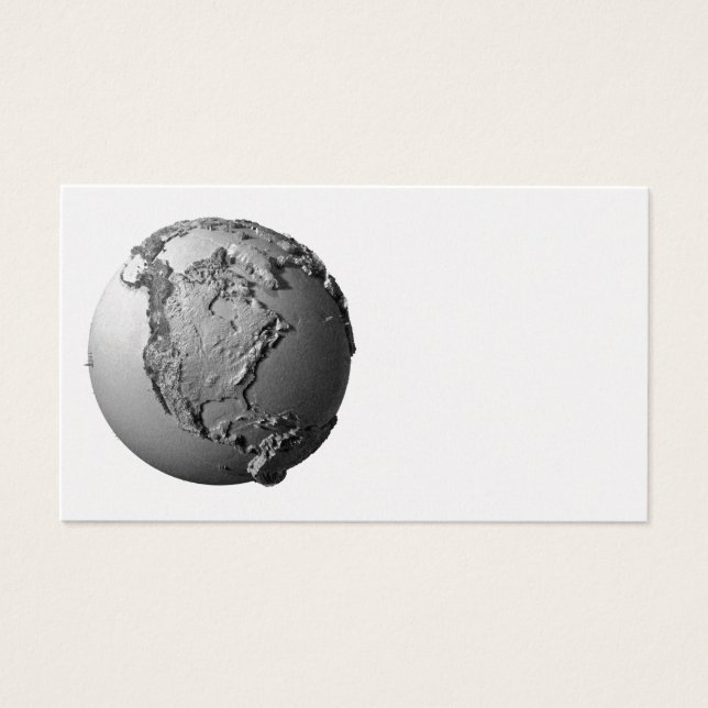 Planet Earth On White Background - North America (Front)