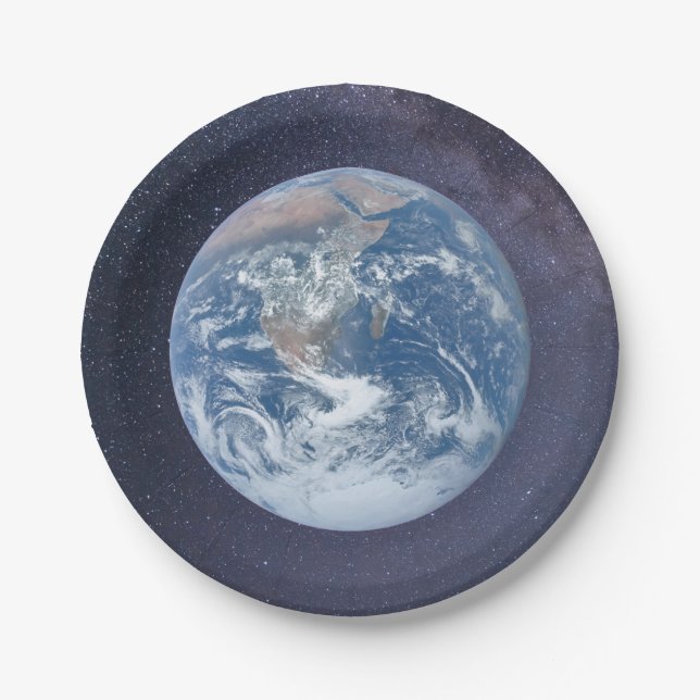 Planet Earth Paper Plate (Front)