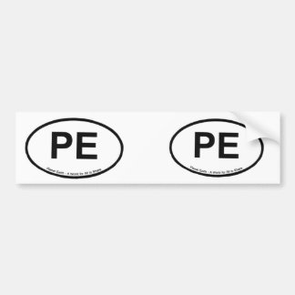 PLANET EARTH - PE BUMPER STICKER