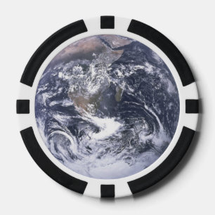 Planet Earth Poker Chips