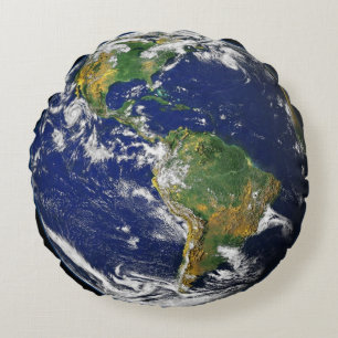 Planet Earth Round Pillows