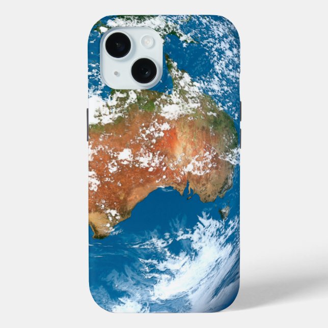 Planet Earth Showing Clouds Over Australia. Case-Mate iPhone Case (Back)