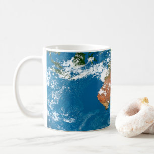 Planet Earth Showing Clouds Over Australia. Coffee Mug