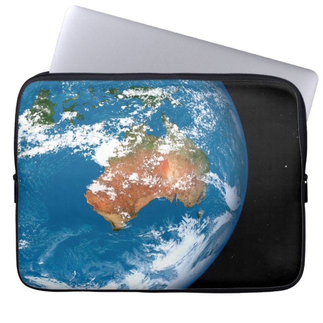 Planet Earth Showing Clouds Over Australia. Laptop Sleeve (Front)