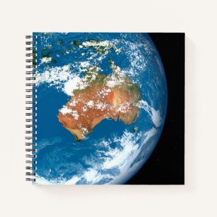 Planet Earth Showing Clouds Over Australia. Notebook