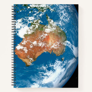 Planet Earth Showing Clouds Over Australia. Notebook