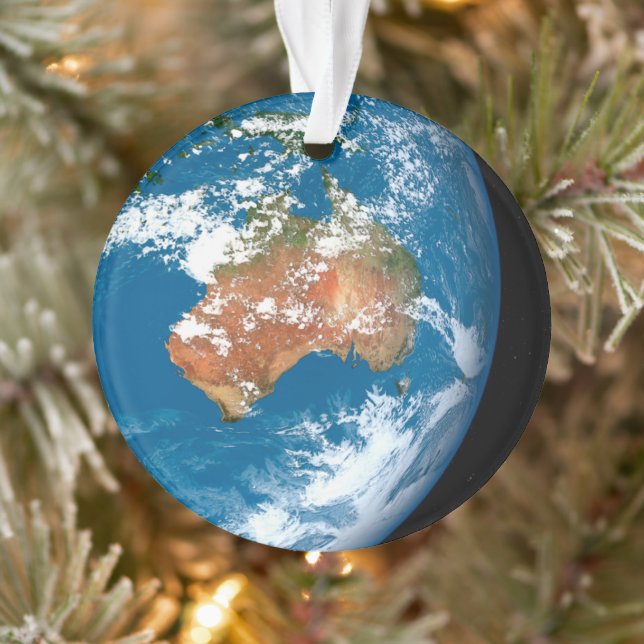 Planet Earth Showing Clouds Over Australia. Ornament (Tree)