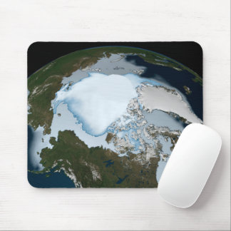 Planet Earth Showing Sea Ice Coverage In 1980. Mouse Mat