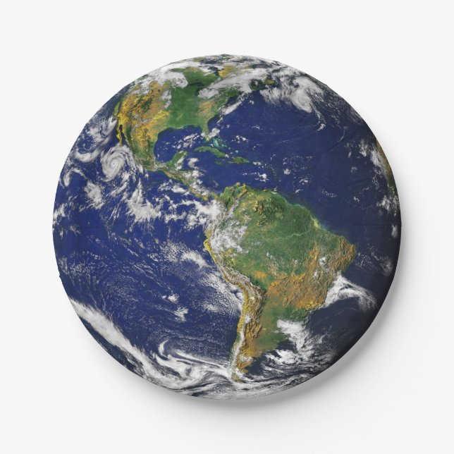 PLANET EARTH (solar system) ~ Paper Plate (Front)