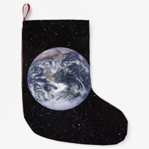 Planet Earth Starry Sky Small Christmas Stocking