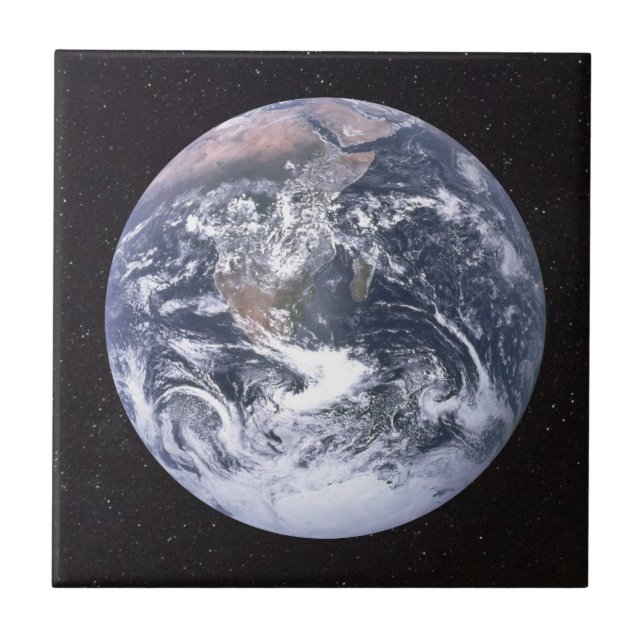 Planet Earth Starry Sky Tile (Front)