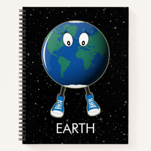 Planet Earth & Stars Notebook
