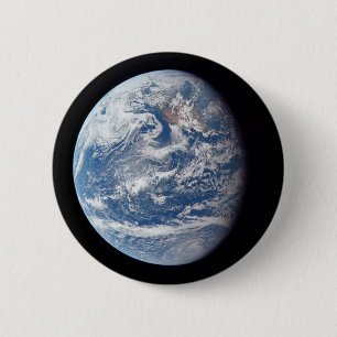 Planet Earth Taken By The Apollo 11 Crew. 6 Cm Round Badge