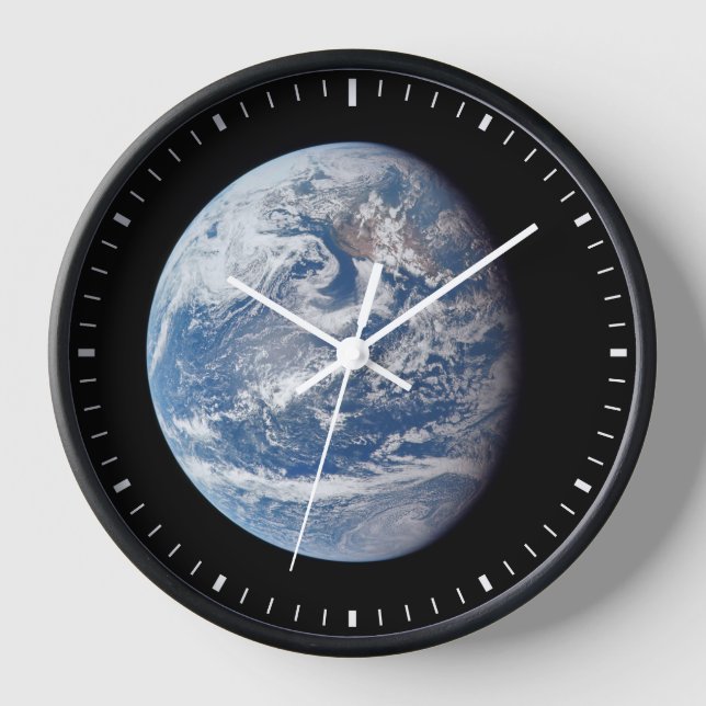 Planet Earth Taken By The Apollo 11 Crew. Clock (Front)