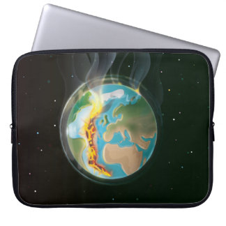 Planet Earth Tectonic Plates Laptop Sleeve