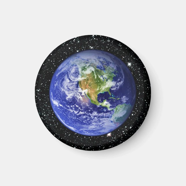 PLANET EARTH v3 star background (solar system) ~ Magnet (Front)