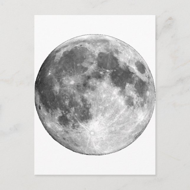 PLANET EARTH'S MOON (solar system) ~ Postcard (Front)