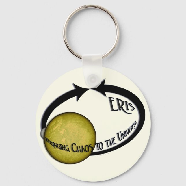 Planet Eris Bringing Chaos To The Universe Key Ring (Front)