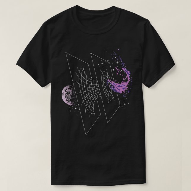 Planet Ether Wormhole Design  T-Shirt (Design Front)