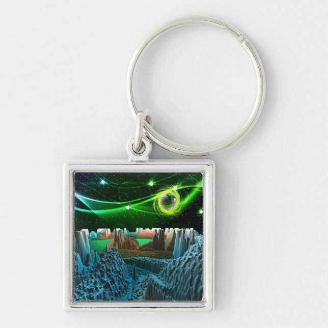 Planet Evinorstral Premium Square Keychain (Front)