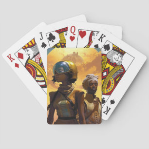 Planet Explorers Afrofuturistic Science Fiction Playing Cards