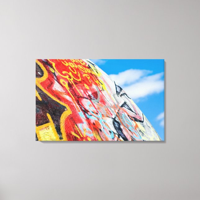 planet graffiti canvas print (Front)